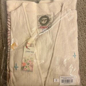 Johnny Was Cream Embroidered Kimono